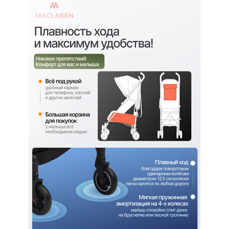 Коляска прогулочная Maclaren Troia Olive