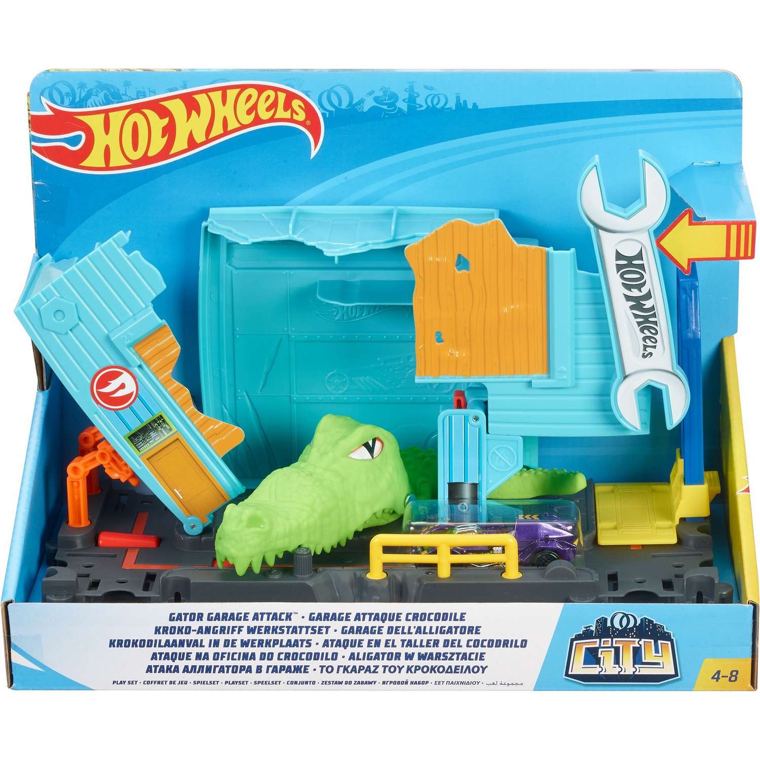 Трек Hot Wheels Сити с монстрами-злодеями в ассортименте FNB05 - фото 12