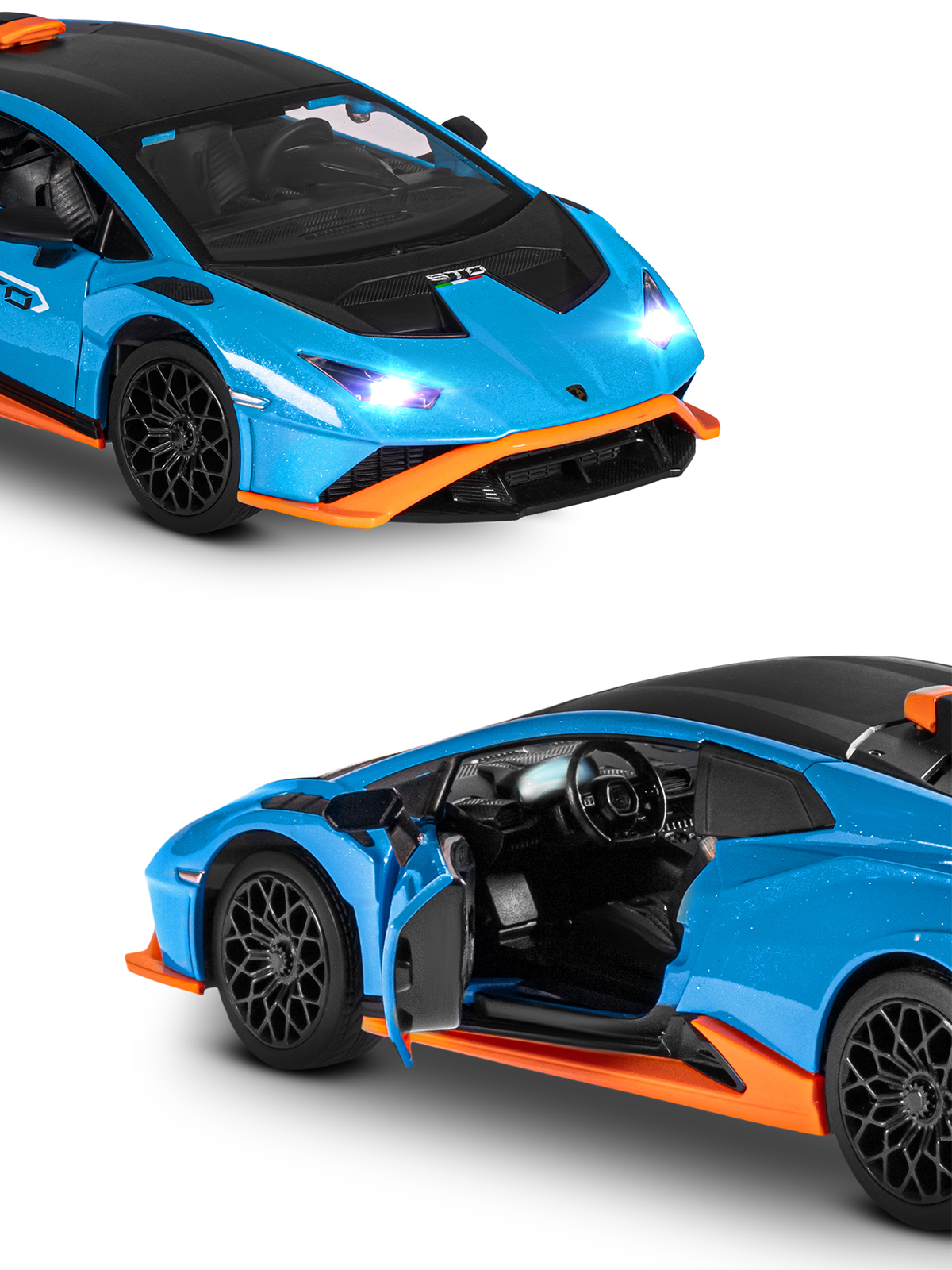 Автомобиль АВТОпанорама Lamborghini Huracan STO 1:24 JB1251648 - фото 10