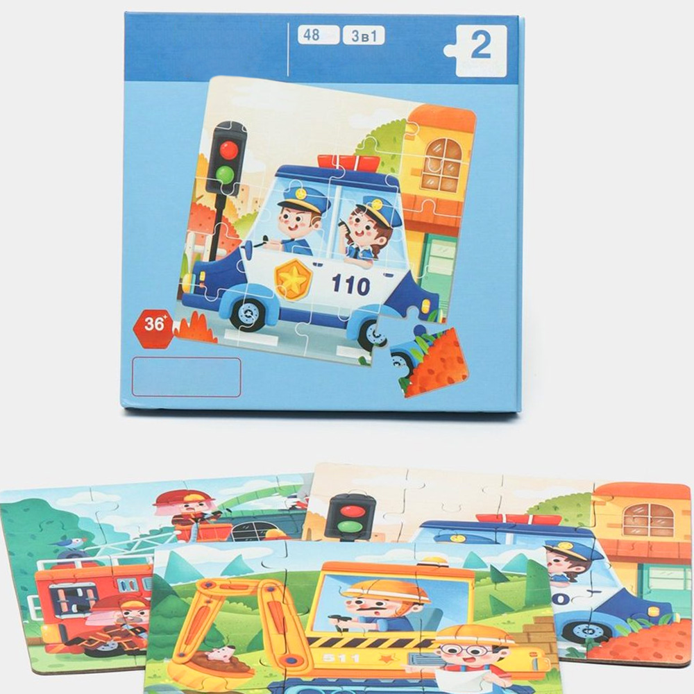 Игрушка TIPTOPOLIS пазл Транспорт - фото 7