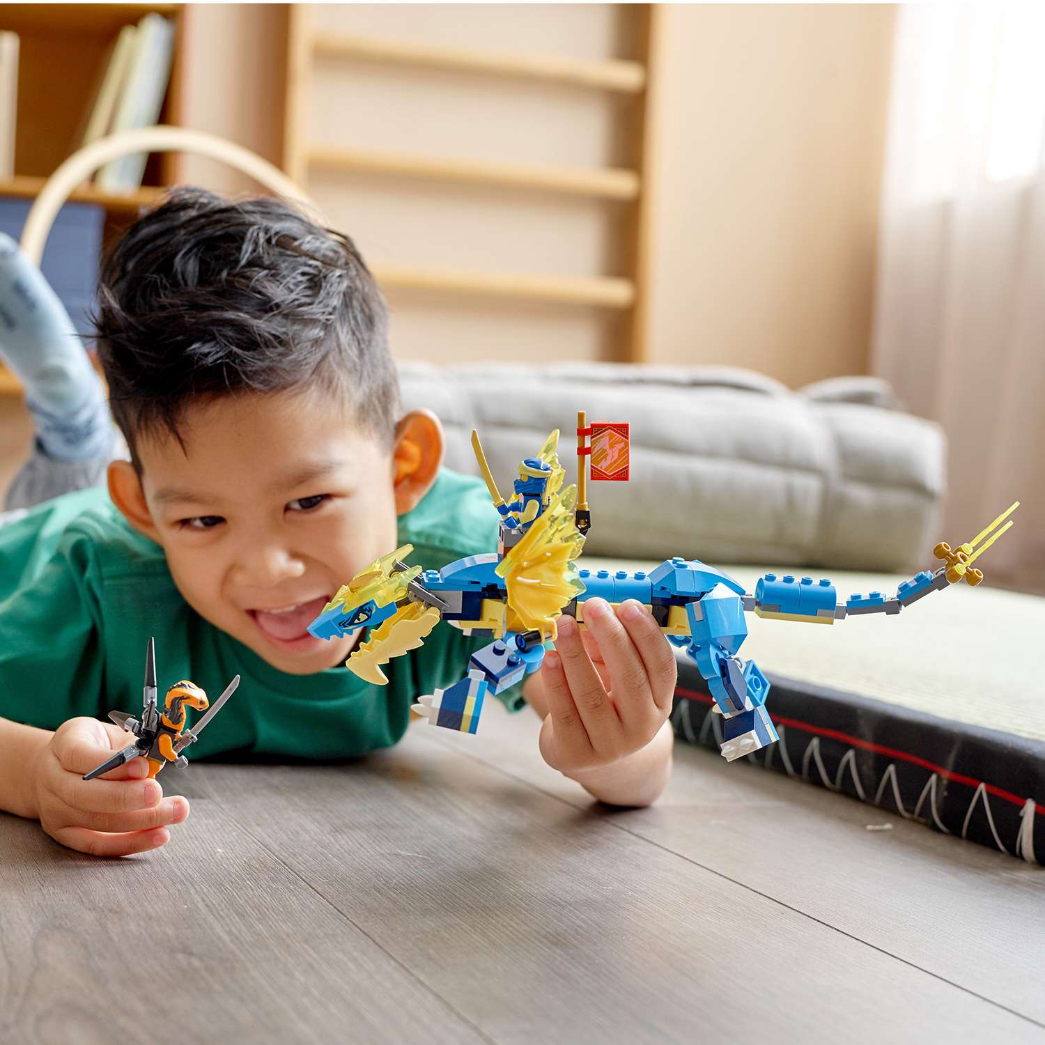 Конструктор LEGO NINJAGO Грозовой дракон ЭВО Джея блочный - фото 9
