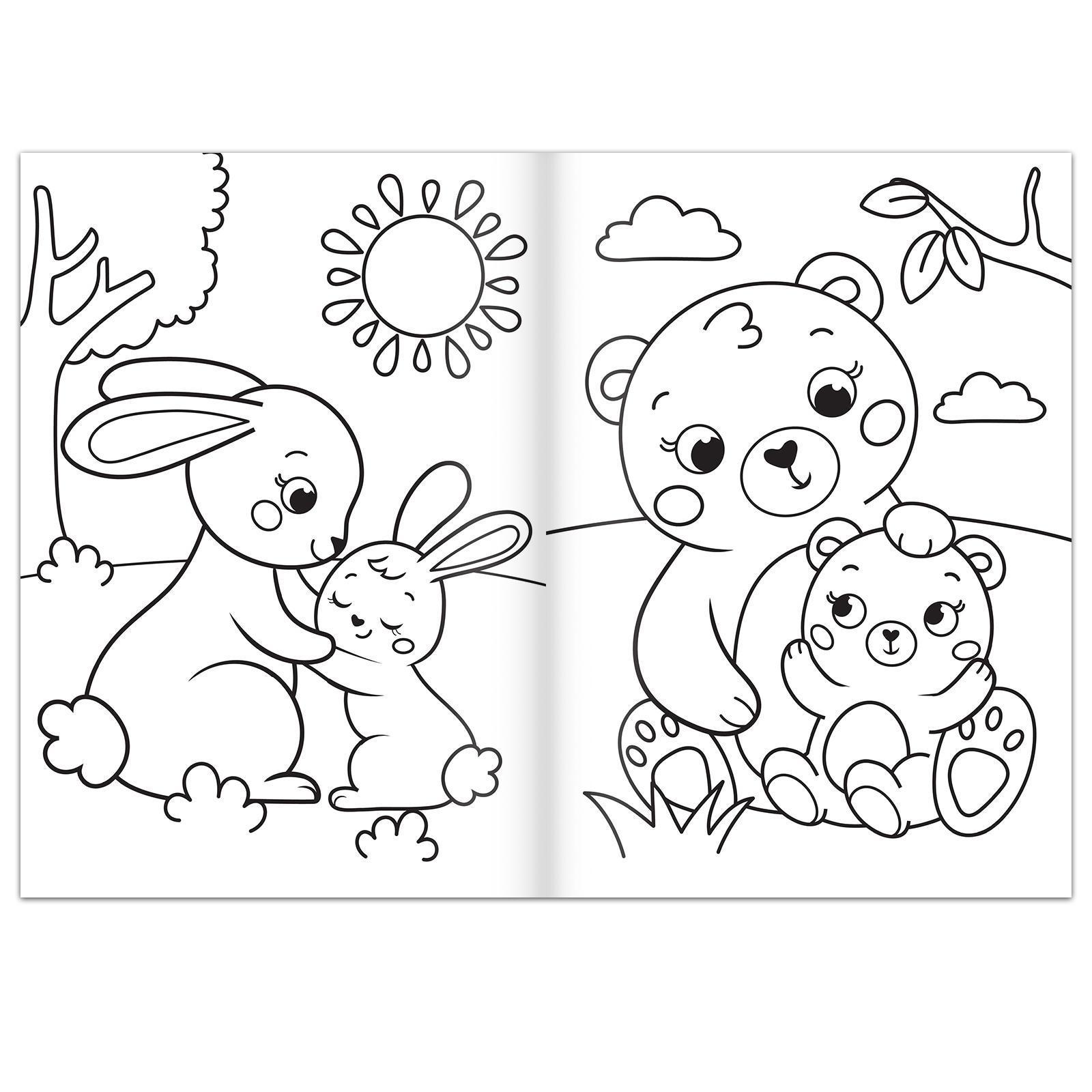 Набор раскрасок Буква-ленд Для самых маленьких 4 шт по 16 стр формат А4 - фото 2