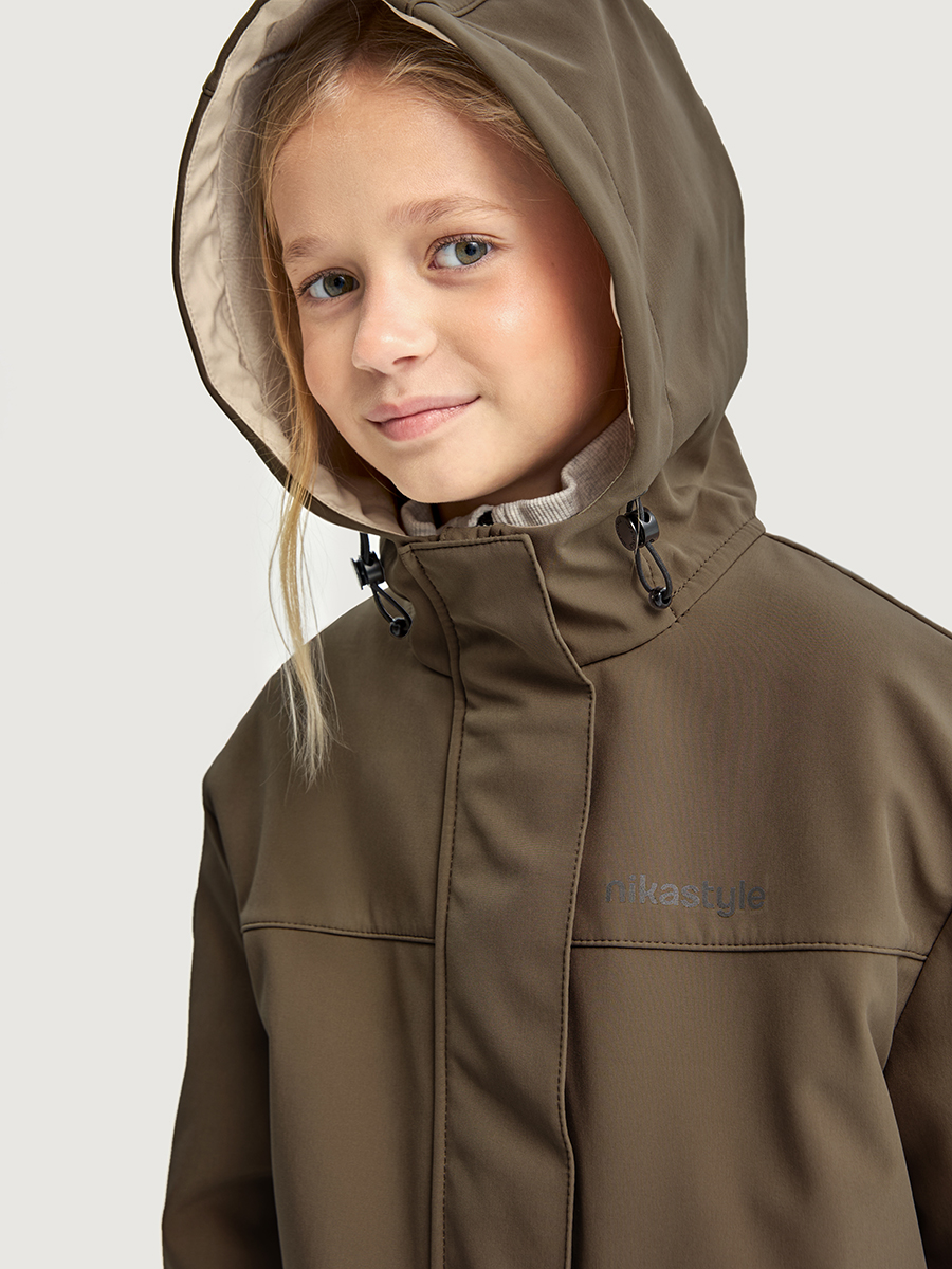 Ветровка NIKASTYLE 4л16026 кофе - фото 8