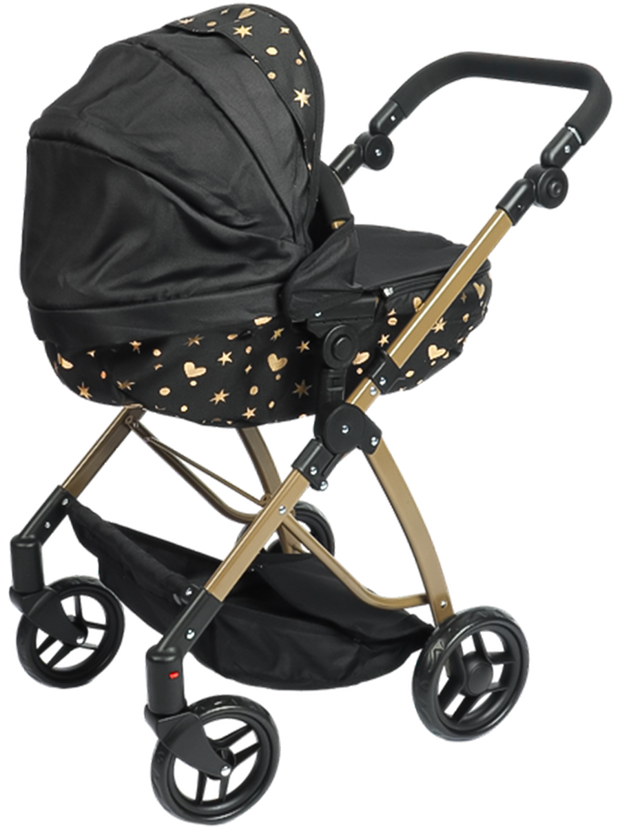 Коляска-люлька для кукол Рыжий кот 9643-GN - фото 2