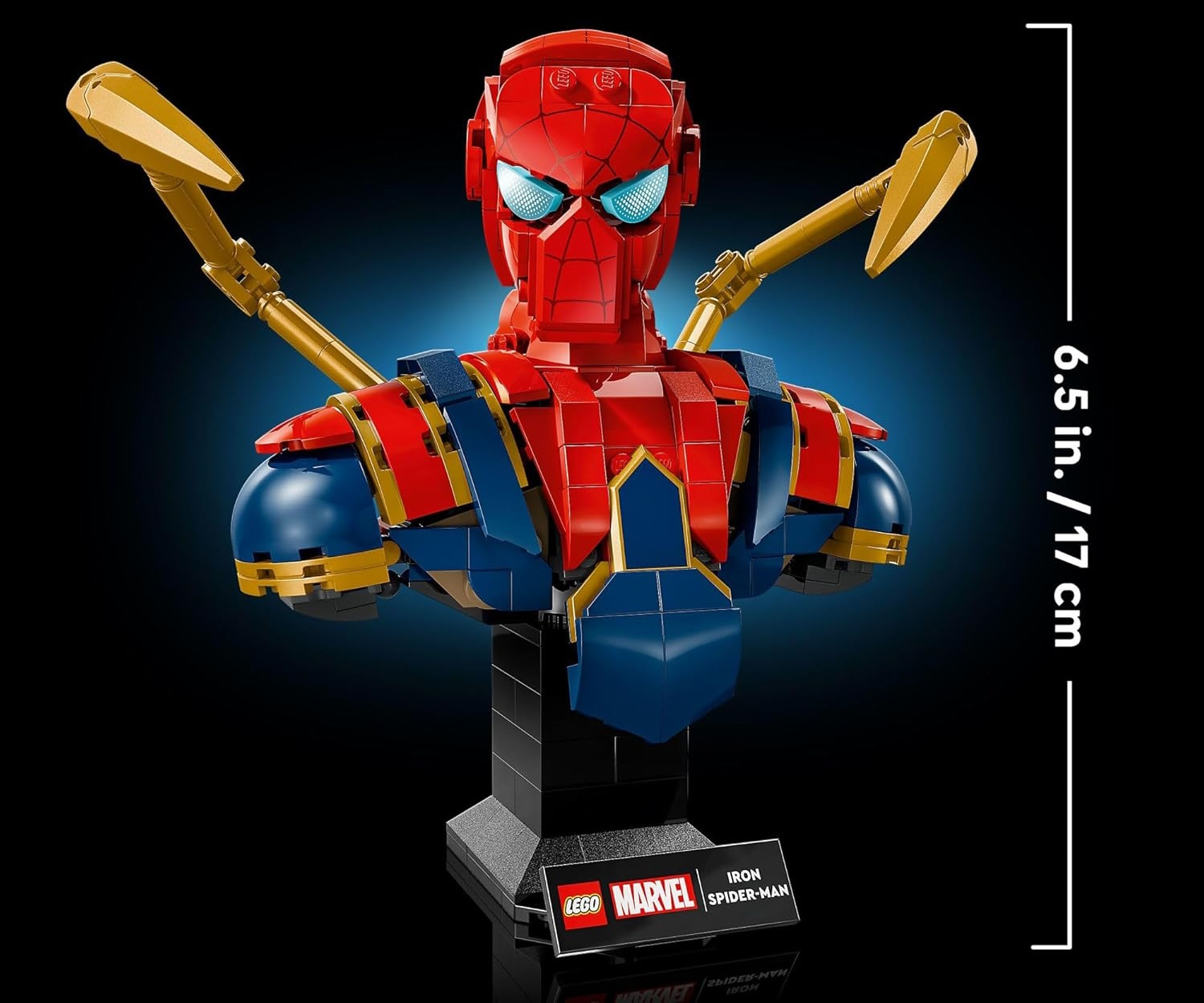 Конструктор LEGO Marvel Super Heroes Бюст Железного Человека-паука 379 дет. - фото 4