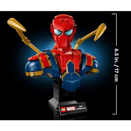 Конструктор LEGO Marvel Super Heroes Бюст Железного Человека-паука 379 дет.