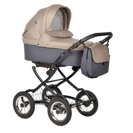 Коляска люлька Indigo Blues Classic 04 бежевый