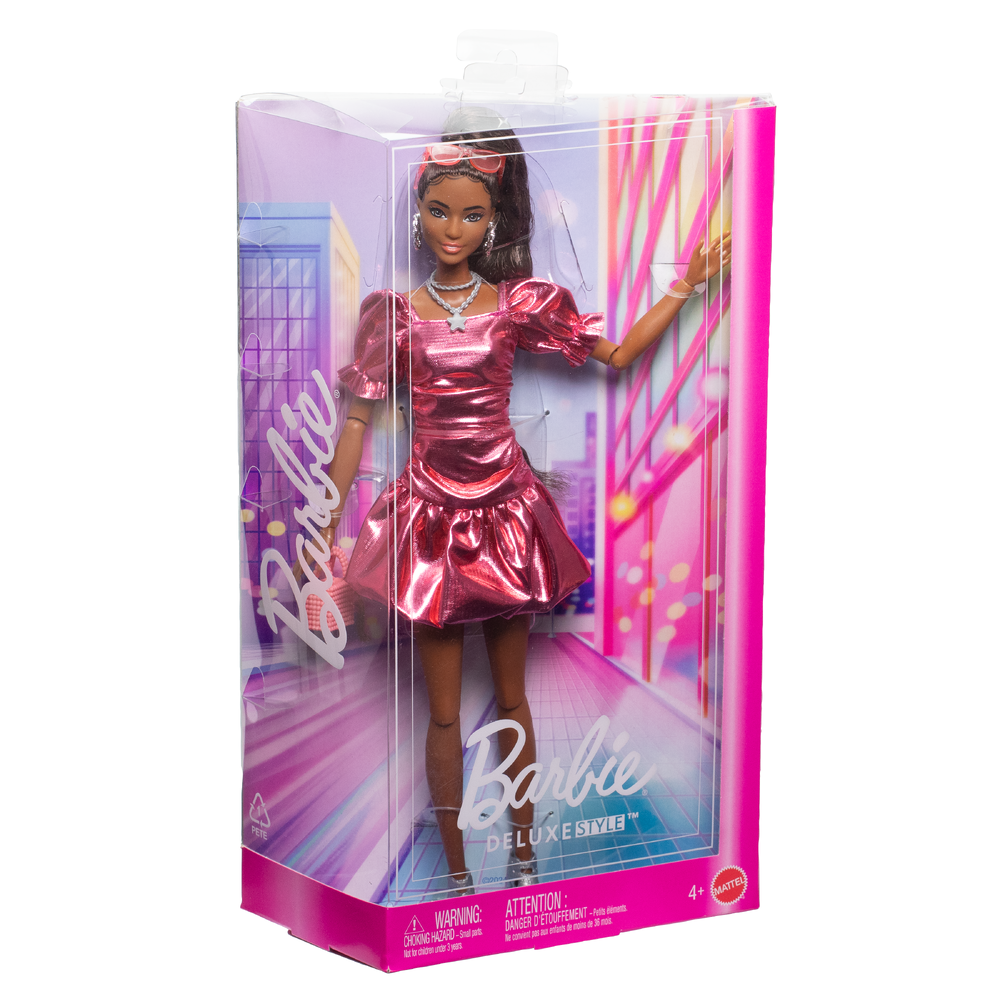 Кукла классическая Barbie Deluxe Style в коралловом платье JFP41 JFP41 - фото 2