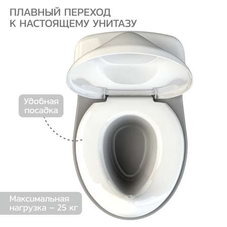 Горшок-унитаз туалетный Babyton Cozy Potty grey