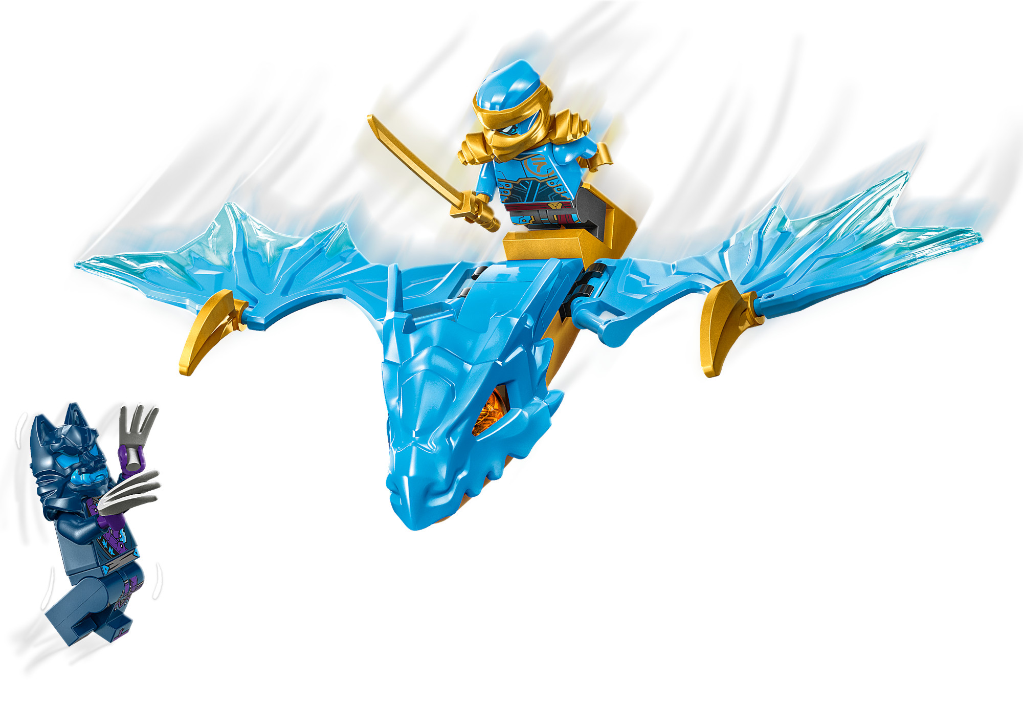 Конструктор LEGO NINJAGO Удар восходящего дракона Ная 26 дет. - фото 4