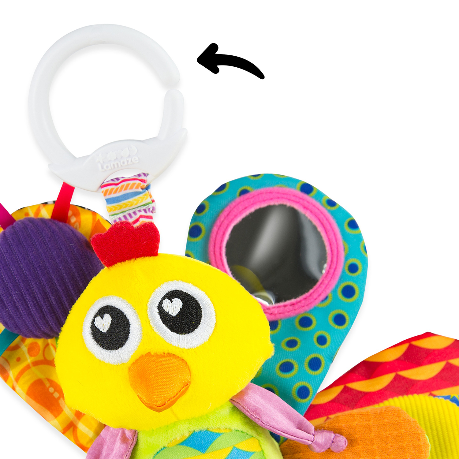 Игрушка Lamaze подвеска Павлин Жак с подвесом - фото 6