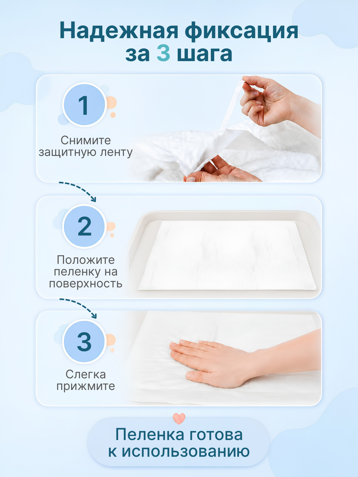 Пелёнки одноразовые Добруша 40х60 см 20 шт. - фото 4