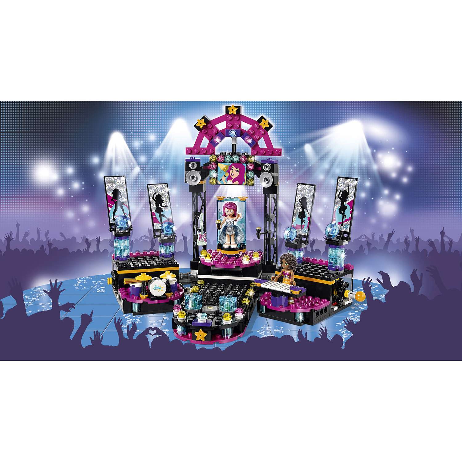 Конструктор LEGO Friends Поп звезда: сцена блочный - фото 4