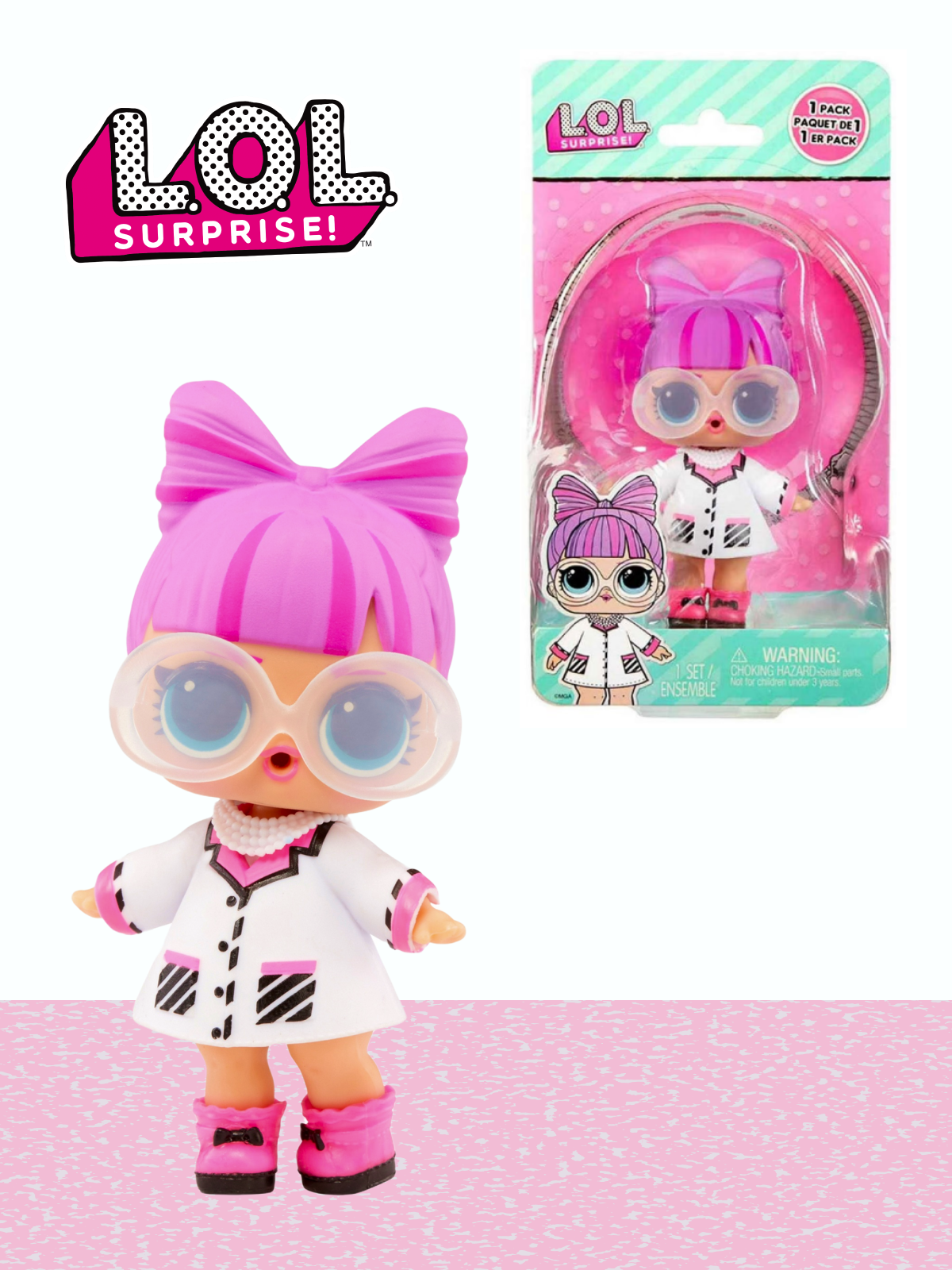 Кукла мини L.O.L. Surprise! OPP Tots Леди Доктор 987376 белый халат - фото 1