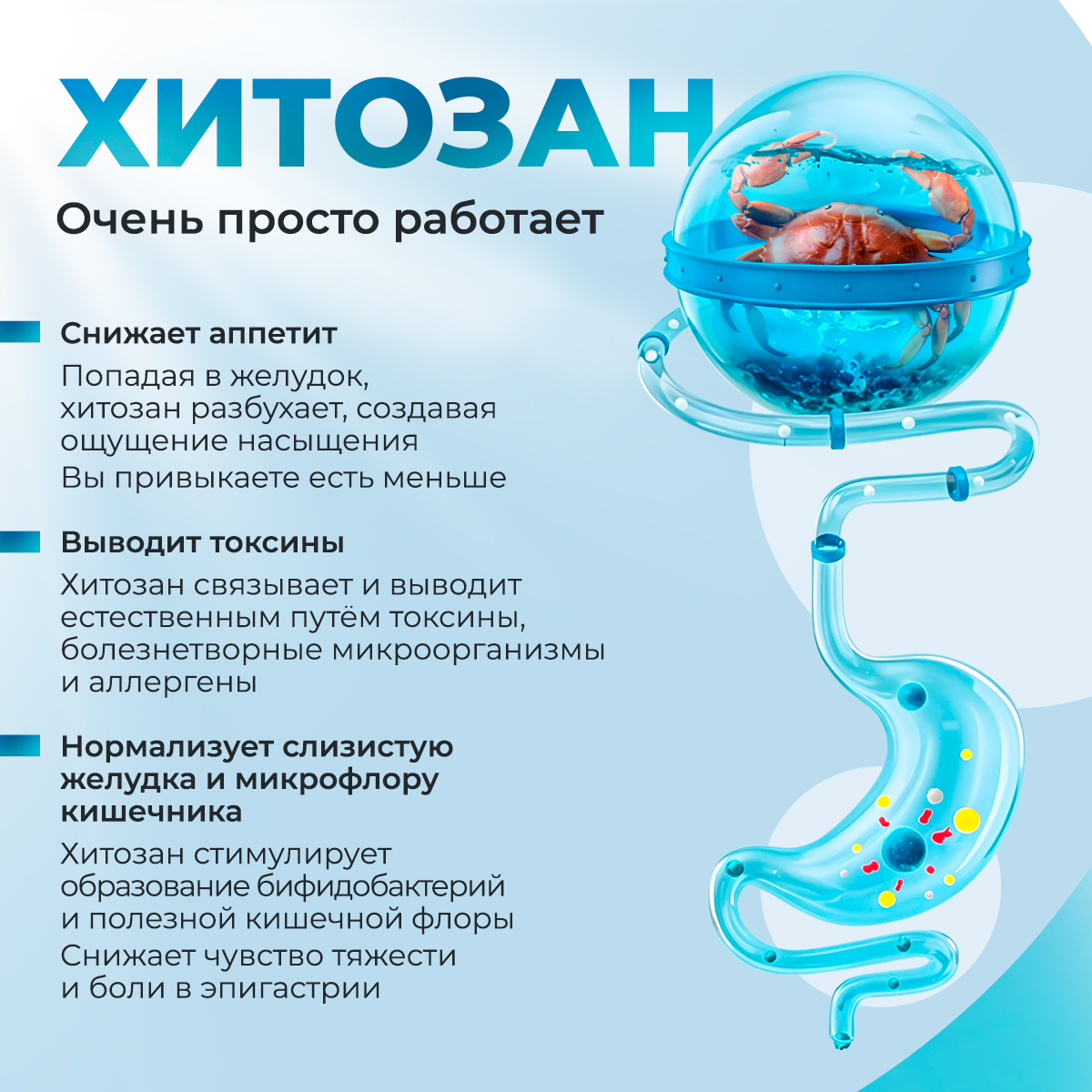 Хитозан 85% Доктор Море для снижения веса и похудения 60 капсул - фото 3