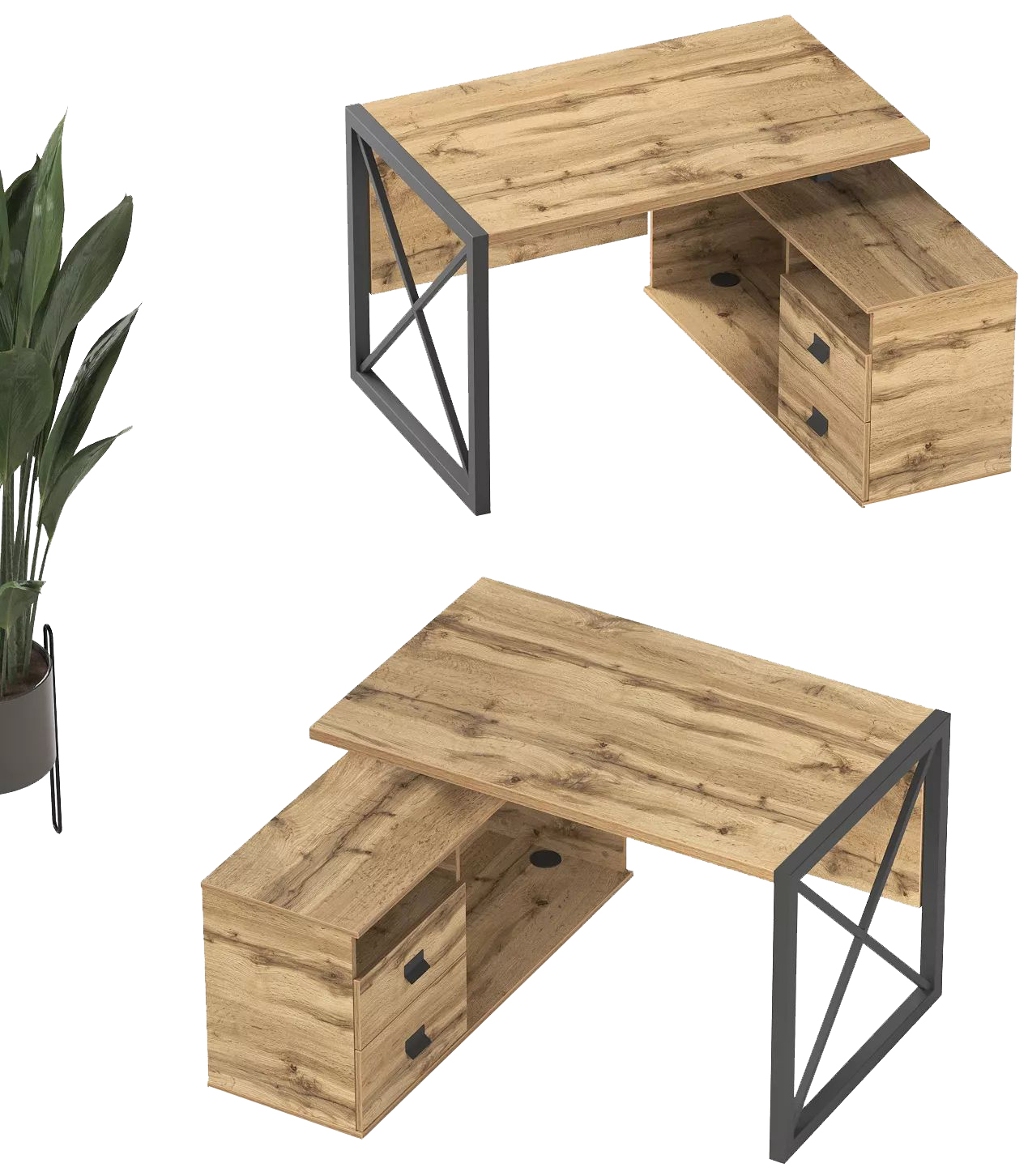 Письменный стол КАЛИФОРНИЯ МЕБЕЛЬ Хардвиг 1200 - фото 13