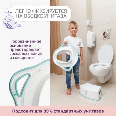 Накладка на унитаз KidWick Шарк голубой