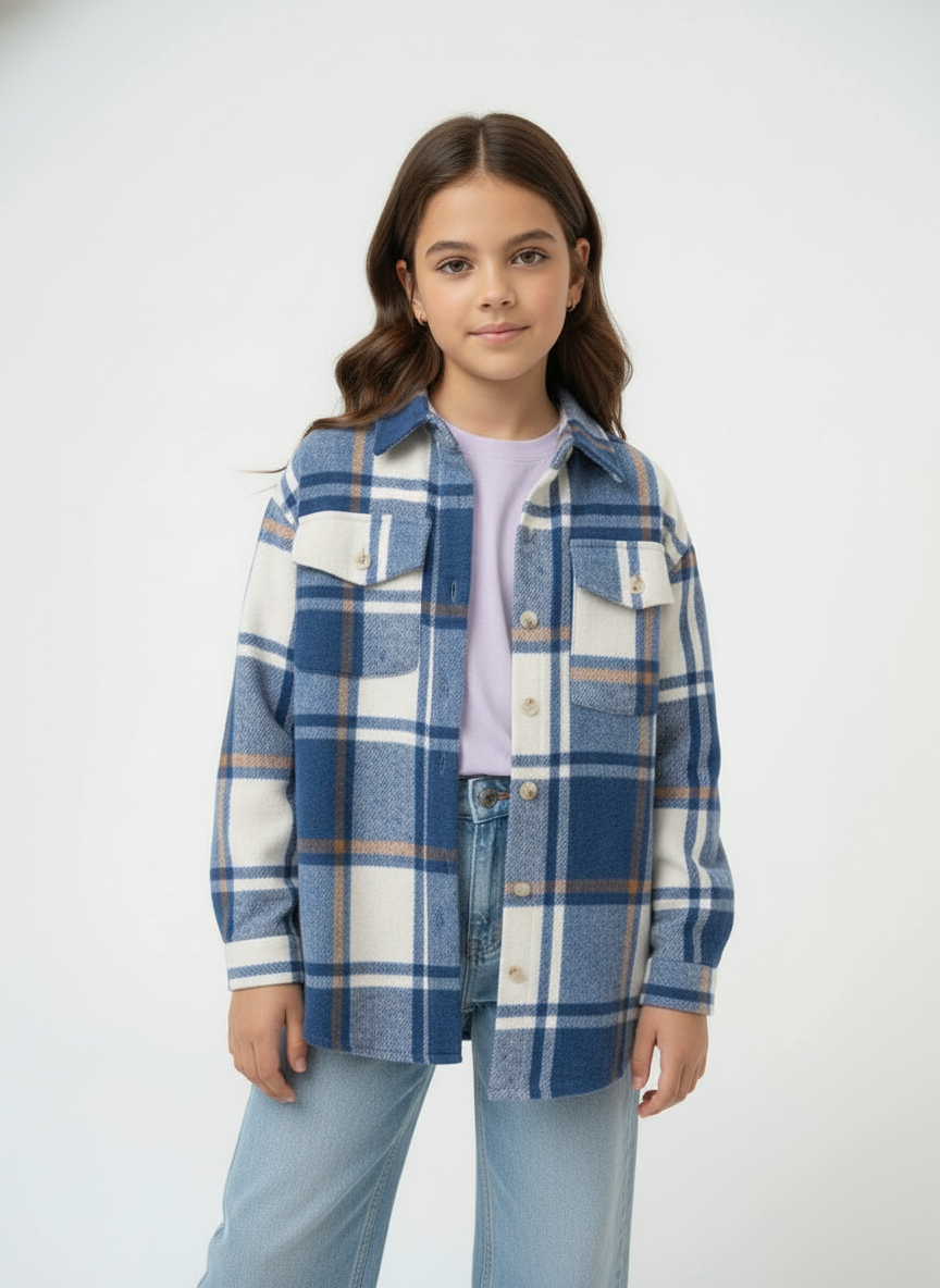 Рубашка ELLIE by Rina Kutz Р-0123/синий в клетку - фото 5