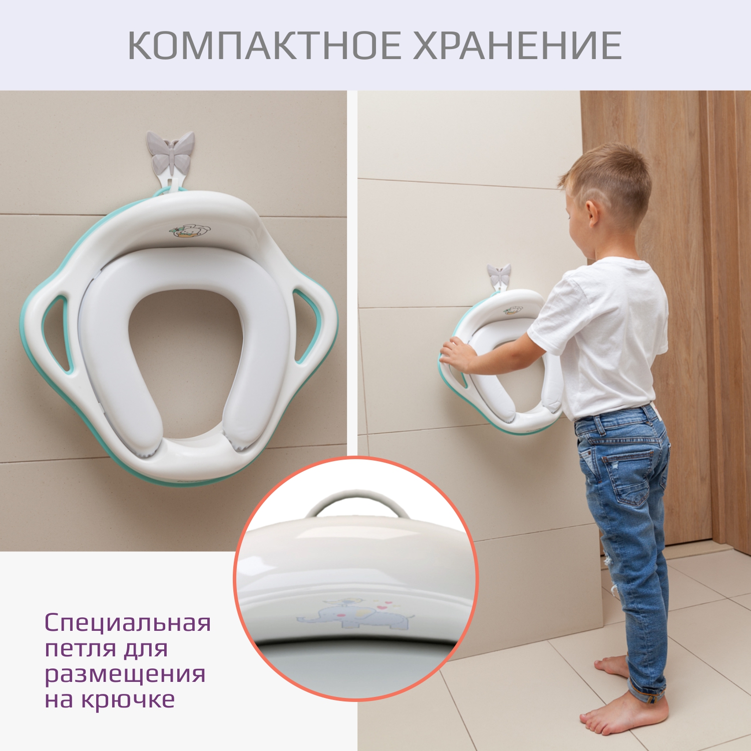Накладка на унитаз KidWick Шарк серый - фото 8