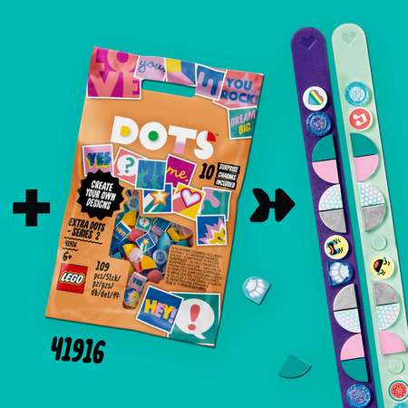 Конструктор LEGO DOTS Браслет Русалочка блочный
