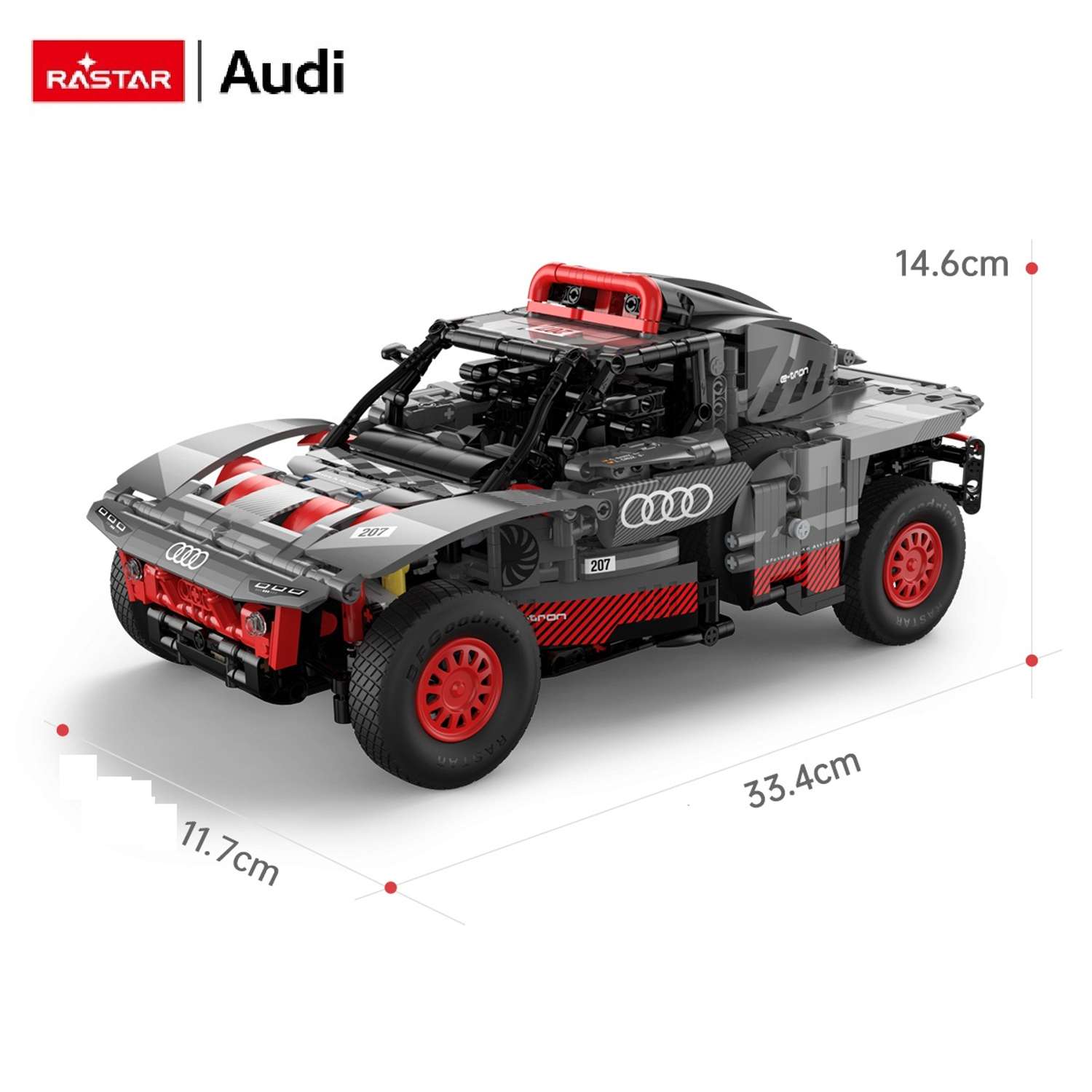 Конструктор Rastar Audi RS 1432 дет. - фото 11