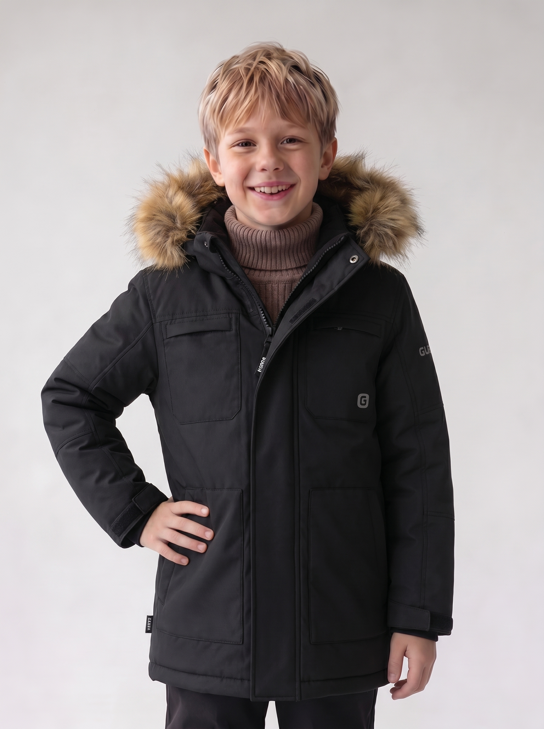 Парка GUSTI GW6BJ538-BLACK - фото 1