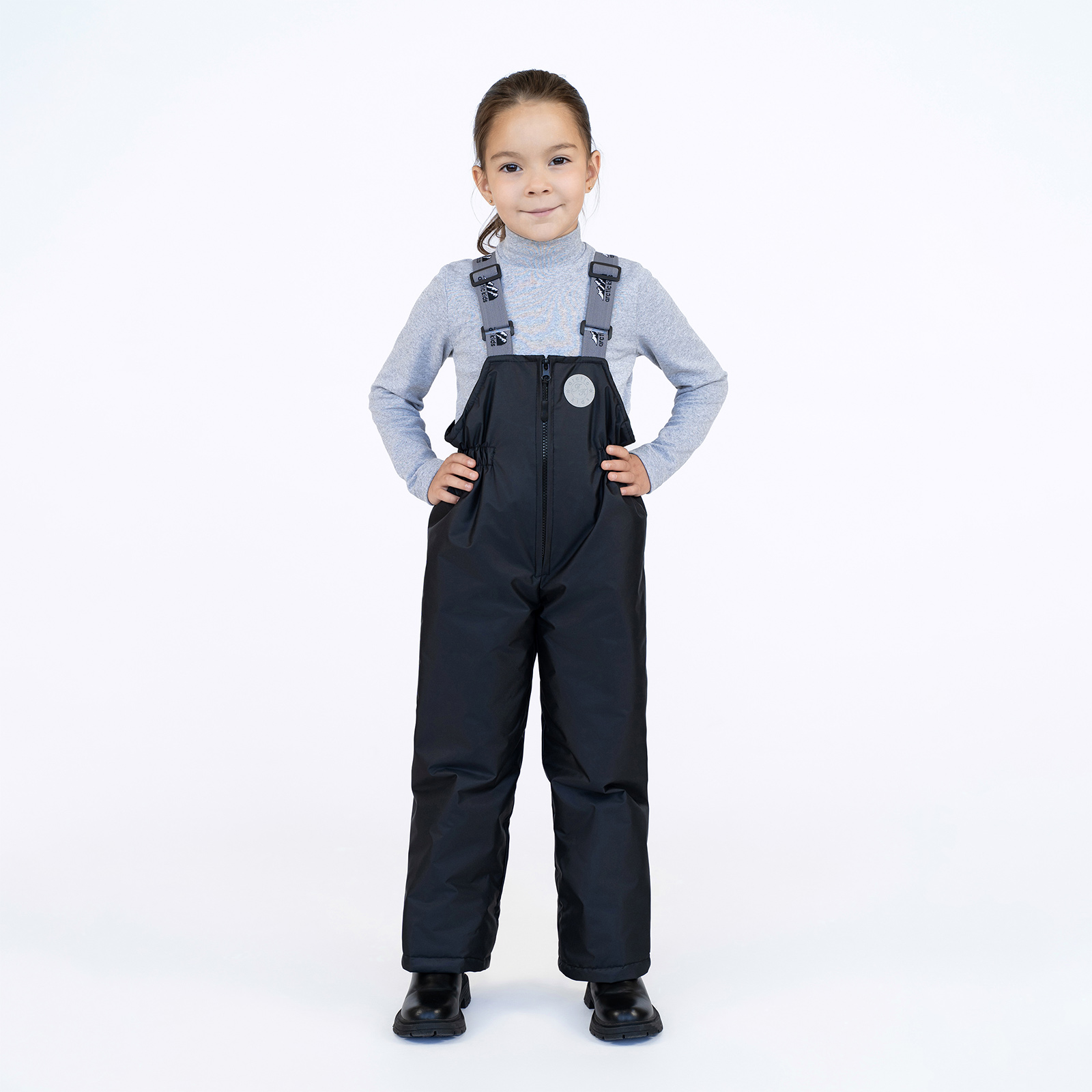 Полукомбинезон Arctic kids 60-013 черный - фото 11