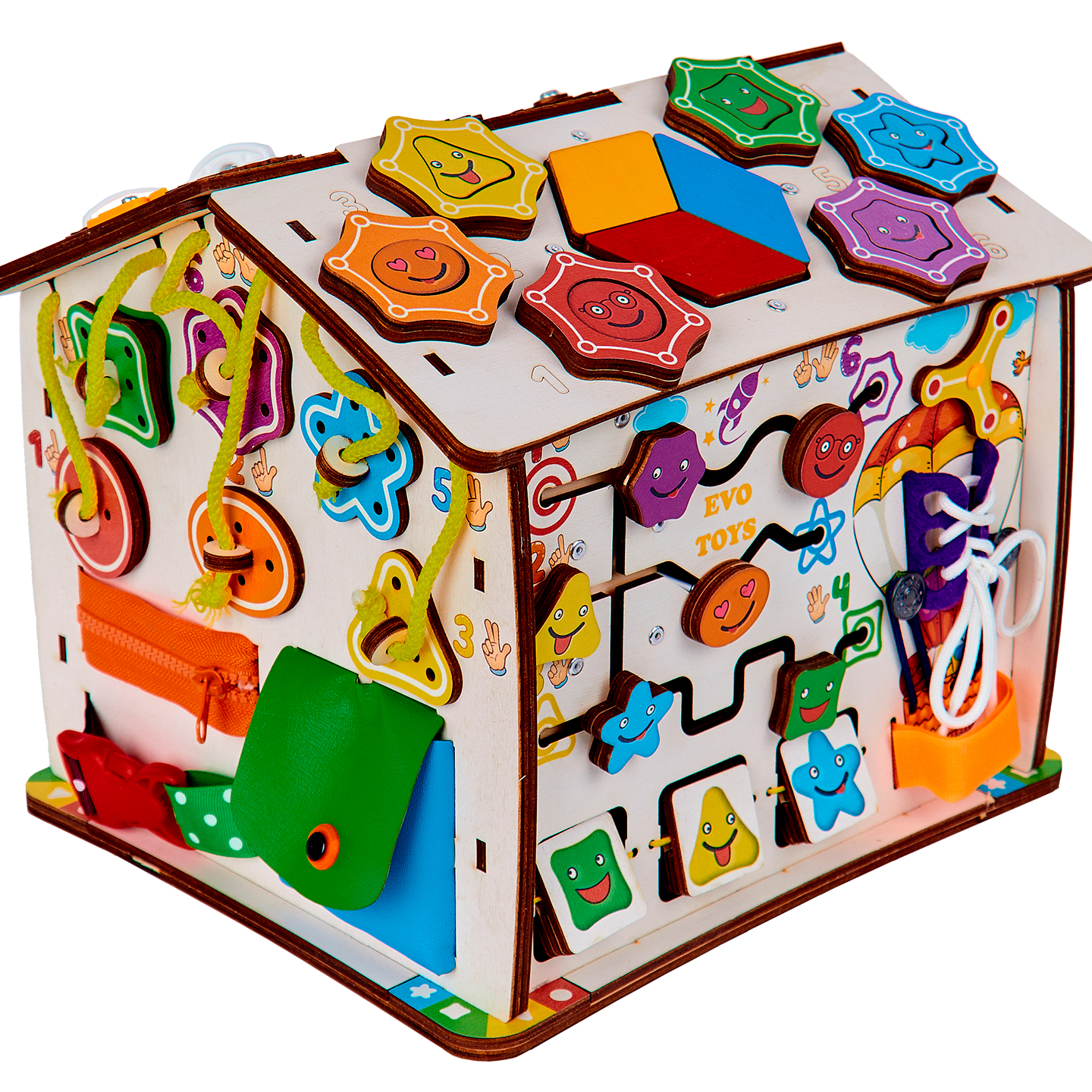 Игрушка Evotoys бизиборд - фото 17