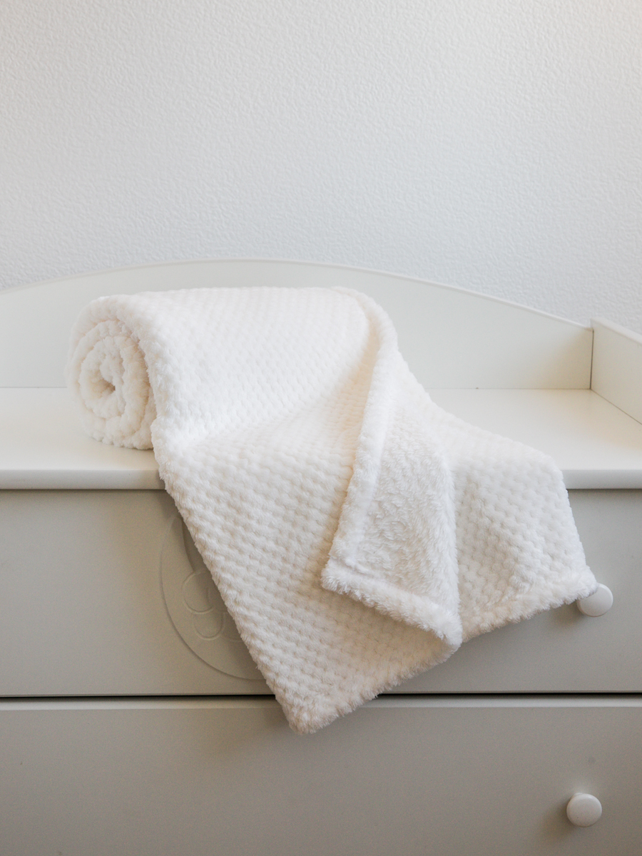 Плед в кроватку Baby Nice Micro velur Жаккард 75х100 молочный - фото 4