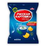 Чипсы картофельные Русская картошка cо вкусом сметаны и укропа 50г