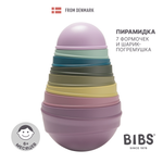 Игрушка BIBS пирамидка Wobbly Tower Bright Rainbow