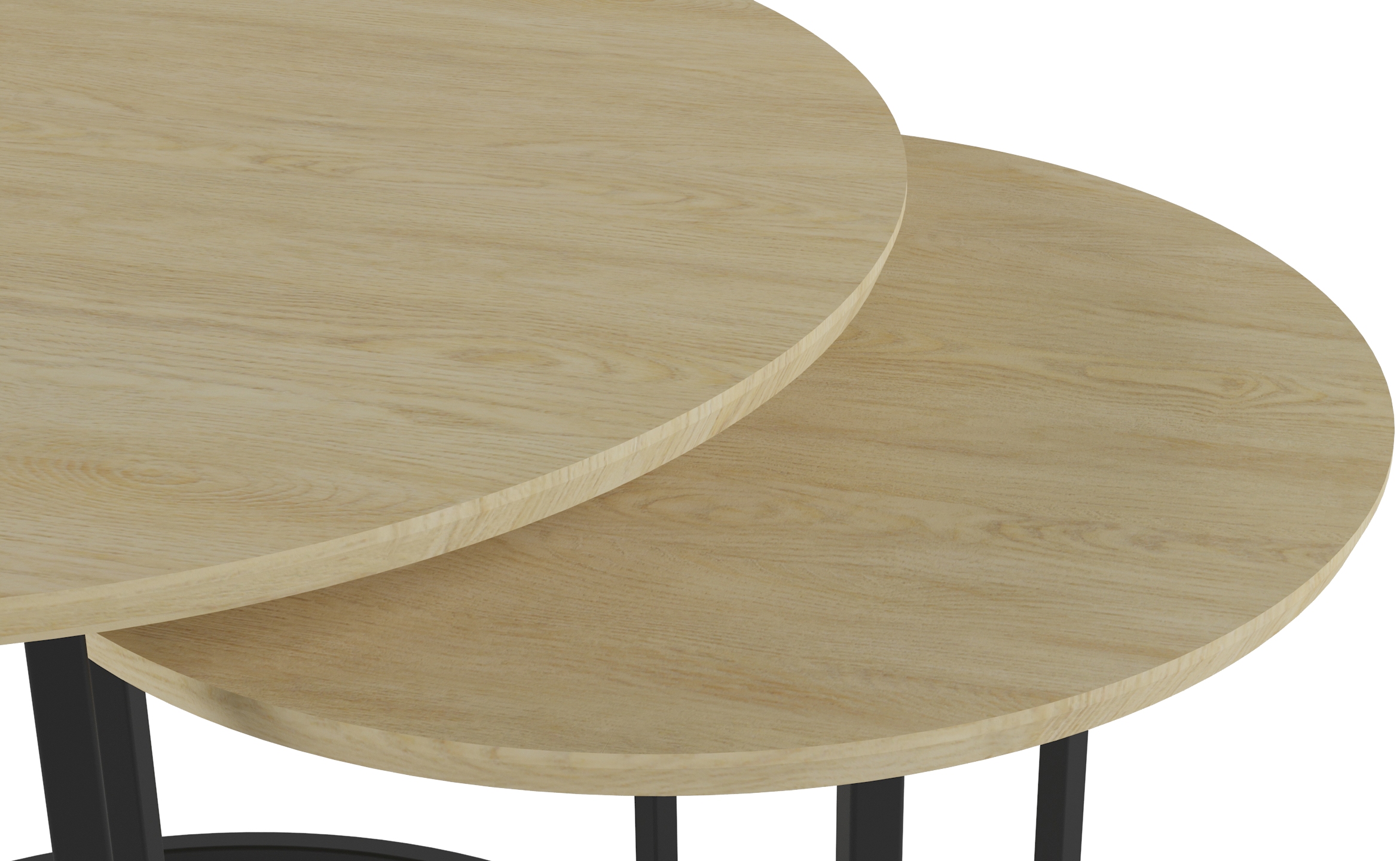 Стол журнальный КАЛИФОРНИЯ МЕБЕЛЬ Лесли Дуб янтарный Черный - фото 3