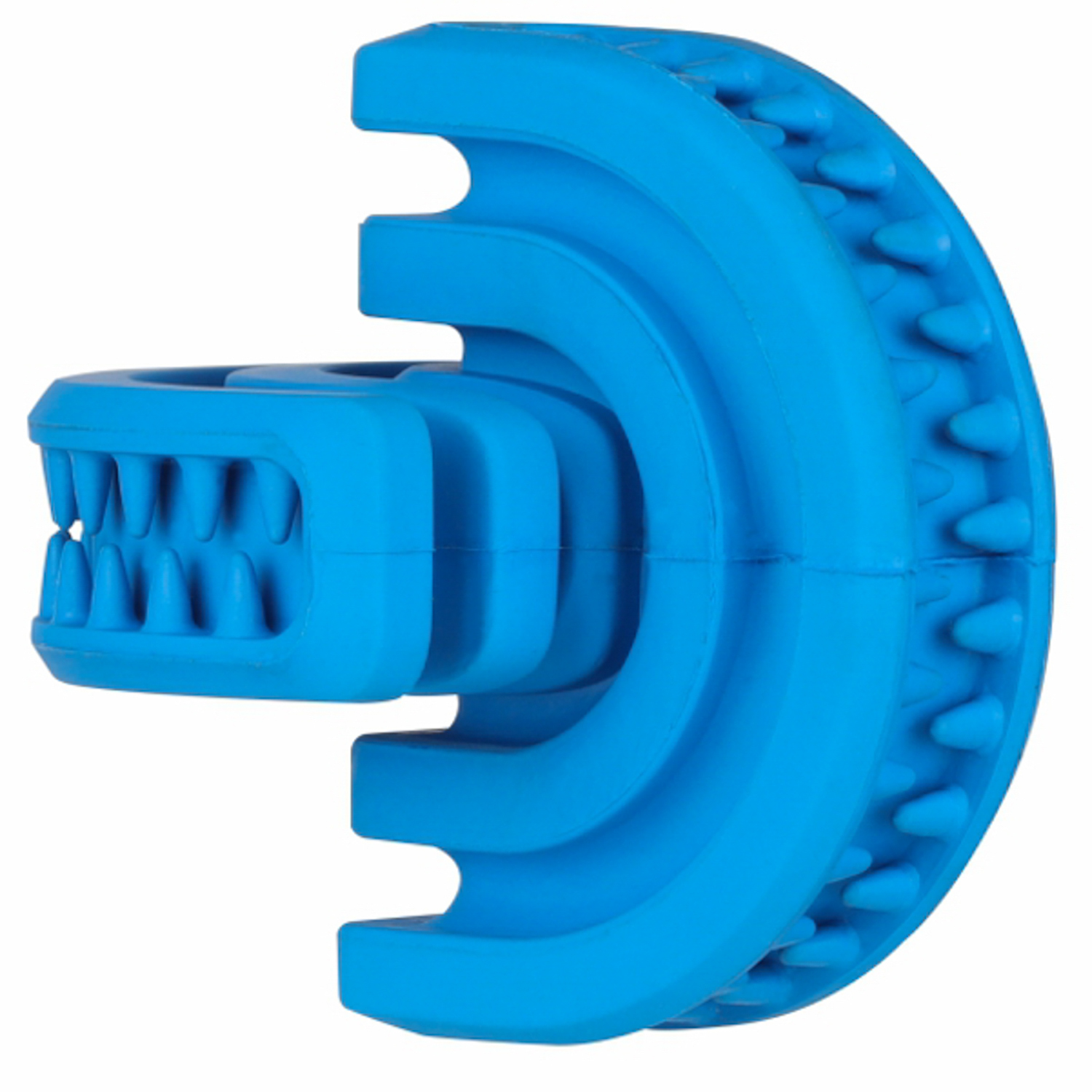 Игрушка для собак  Mr.Kranch Головоломка дентальная с ароматом курицы 8*8.5см Синяя - фото 5