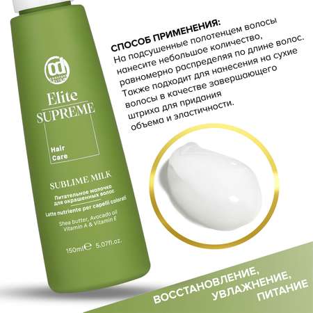 Молочко Constant Delight для окрашенных волос ELITE SUPREME питательное 150 мл