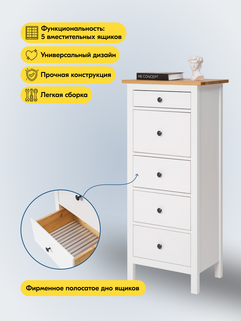 Комод IKEA КЫМОР - фото 4