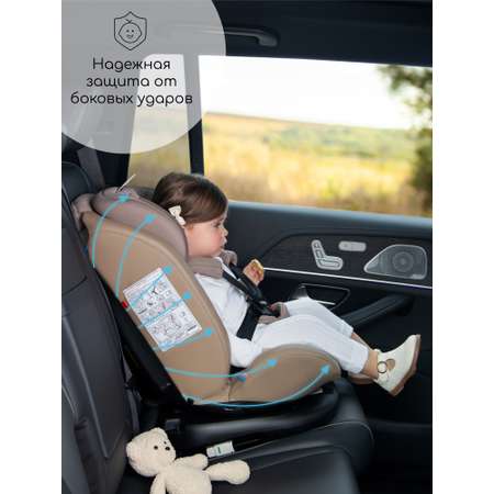 Автокресло Amarobaby Brilliant Isofix 0+/1/2/3 (0-36 кг) серый