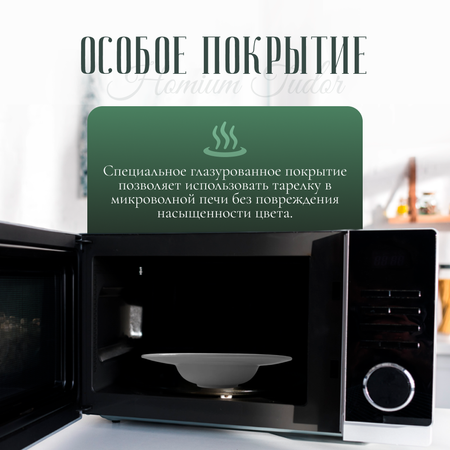 Тарелка обеденная ZDK Homium Tudor D25см цвет белый