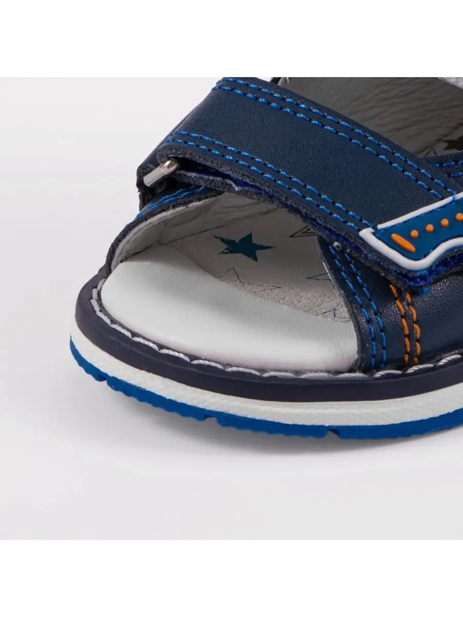 Сандалии ORTMANN kids 26.16_Sven_белый/синий - фото 6