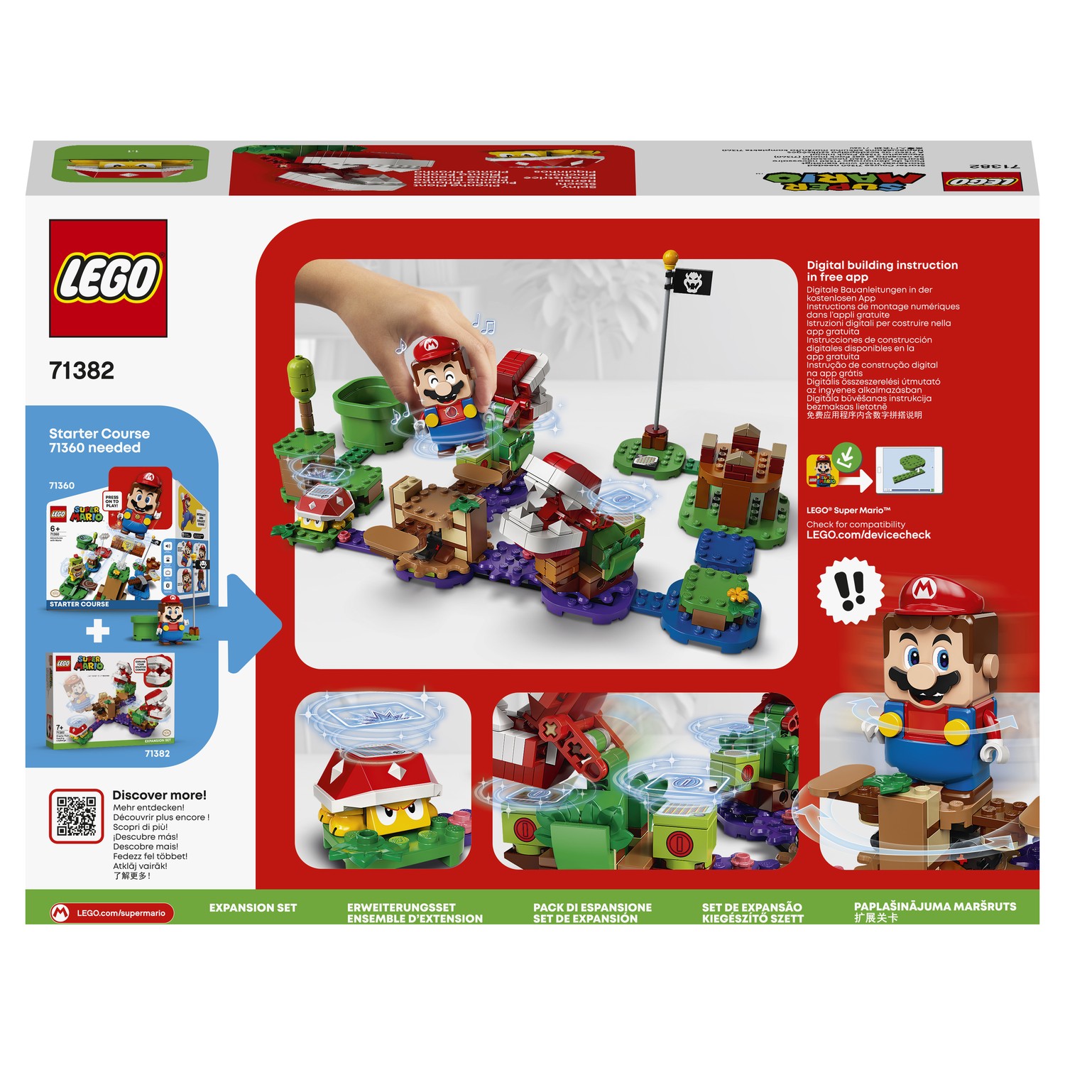 Конструктор LEGO Super Mario Испытание растения-пираньи 267 дет. - фото 3