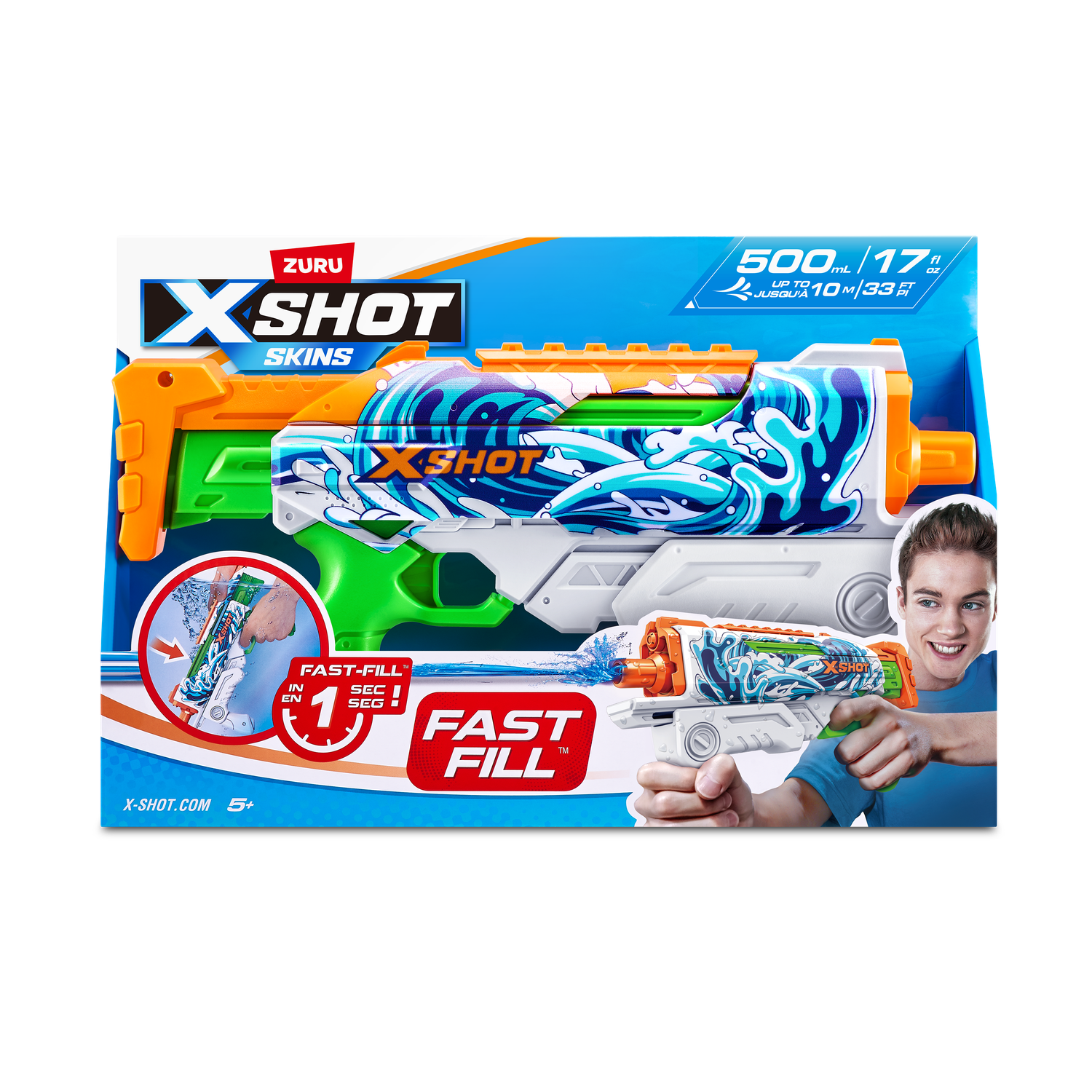 Бластер водный Zuru XSHOT  Skins Гиперлоад - фото 7