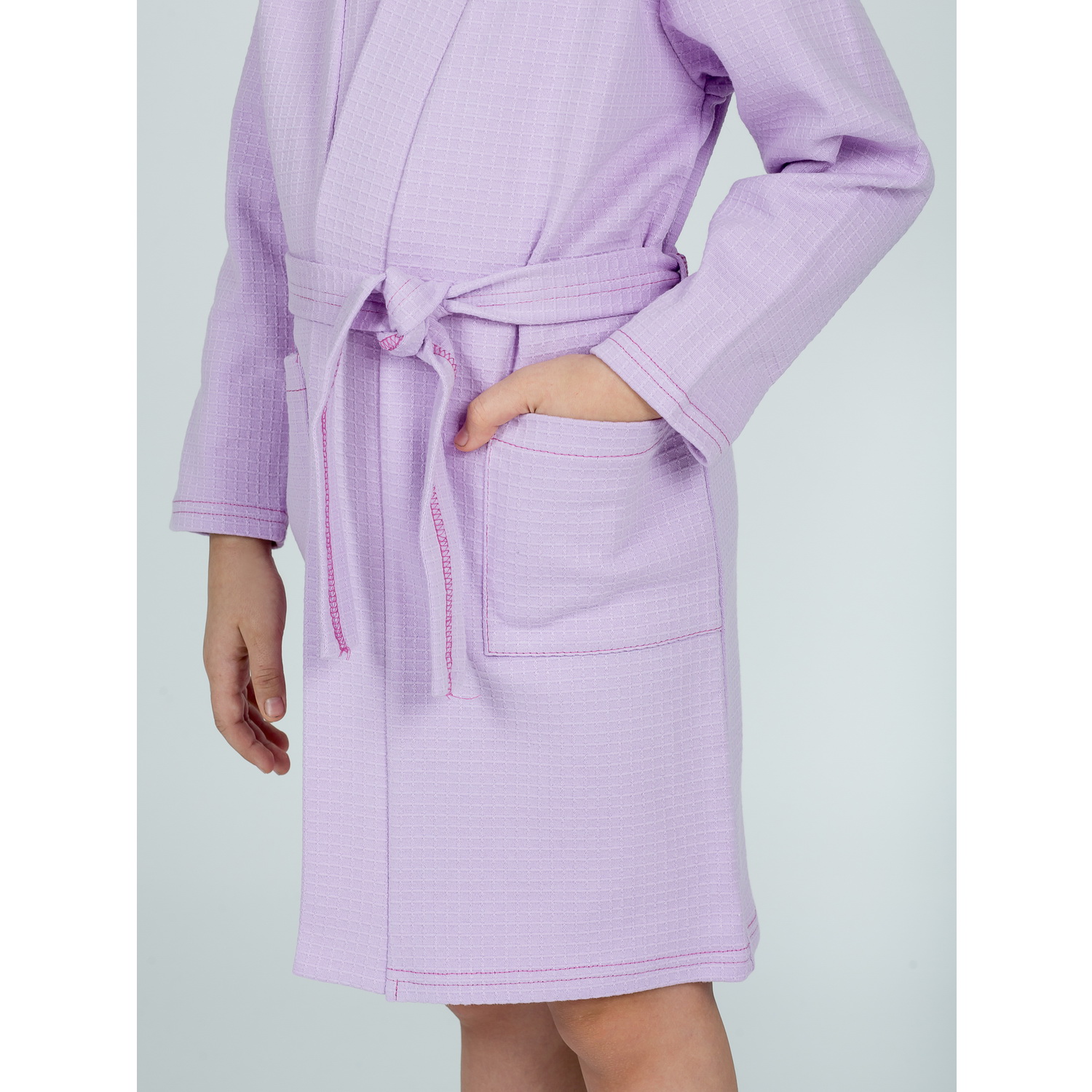 Халат KiMMi co К-1408913 лиловый - фото 10