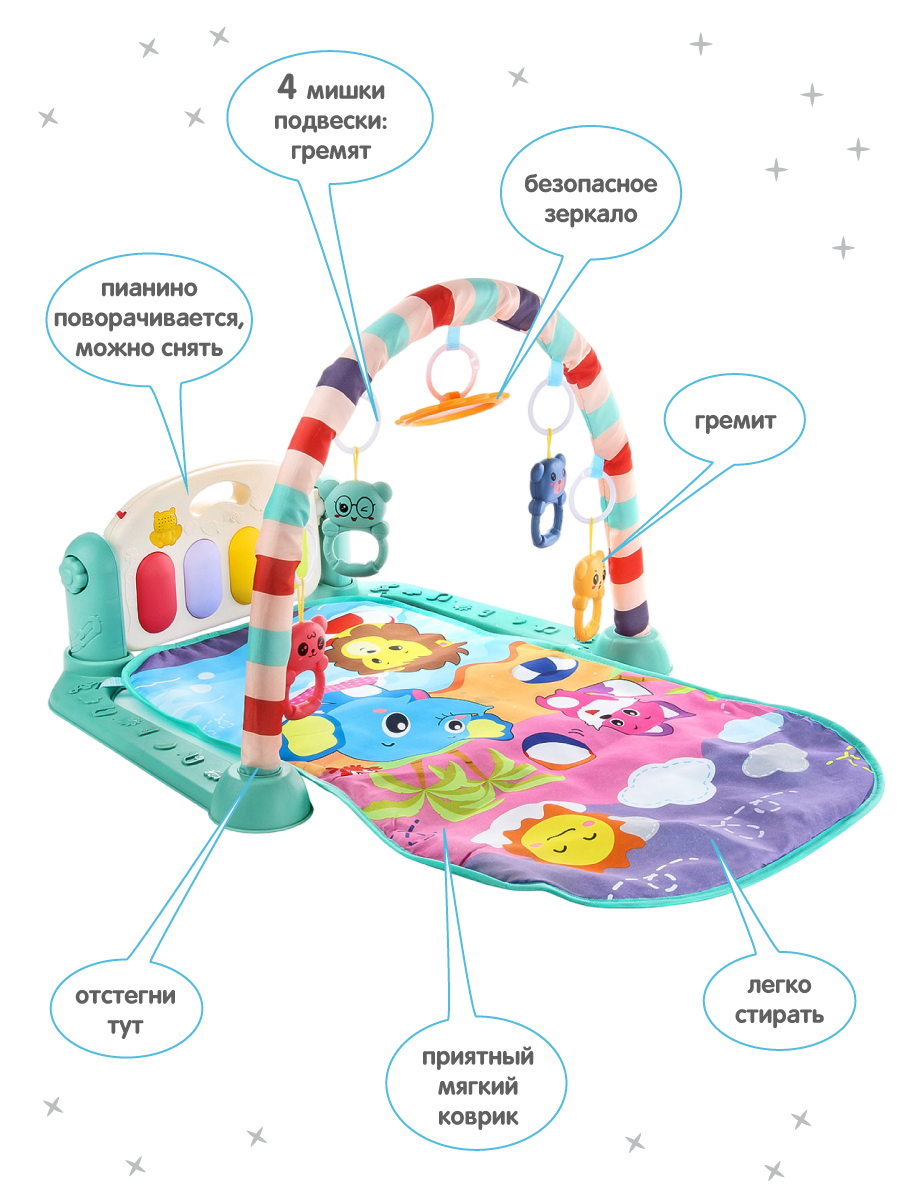 Коврик УТИ ПУТИ с дугами - фото 3