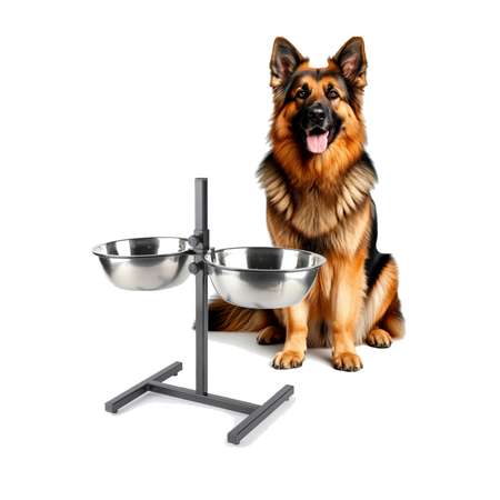 Подставка с 2 мисками INFILD по 2.5 литра