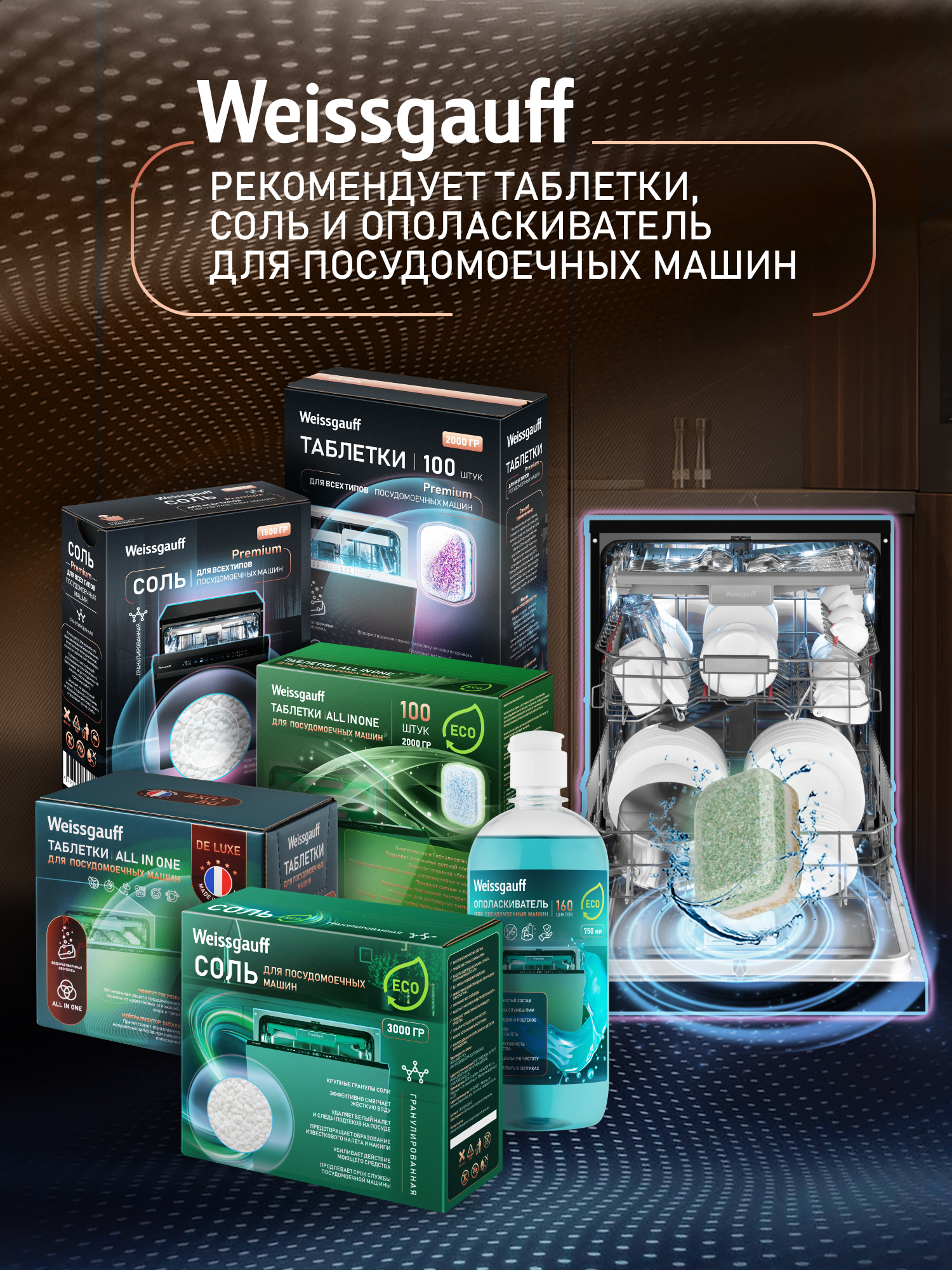 Средство для ухода за посудомоечной машиной WEISSGAUFF - фото 11