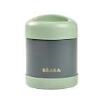Термоконтейнер для еды детского питания BEABA 500 мл серо-зеленый