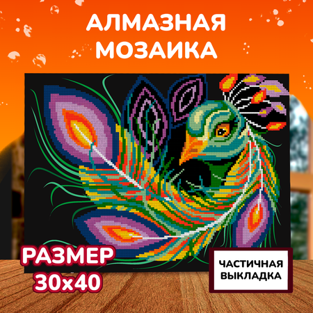 Алмазная мозаика LORI(колорит) Павлин