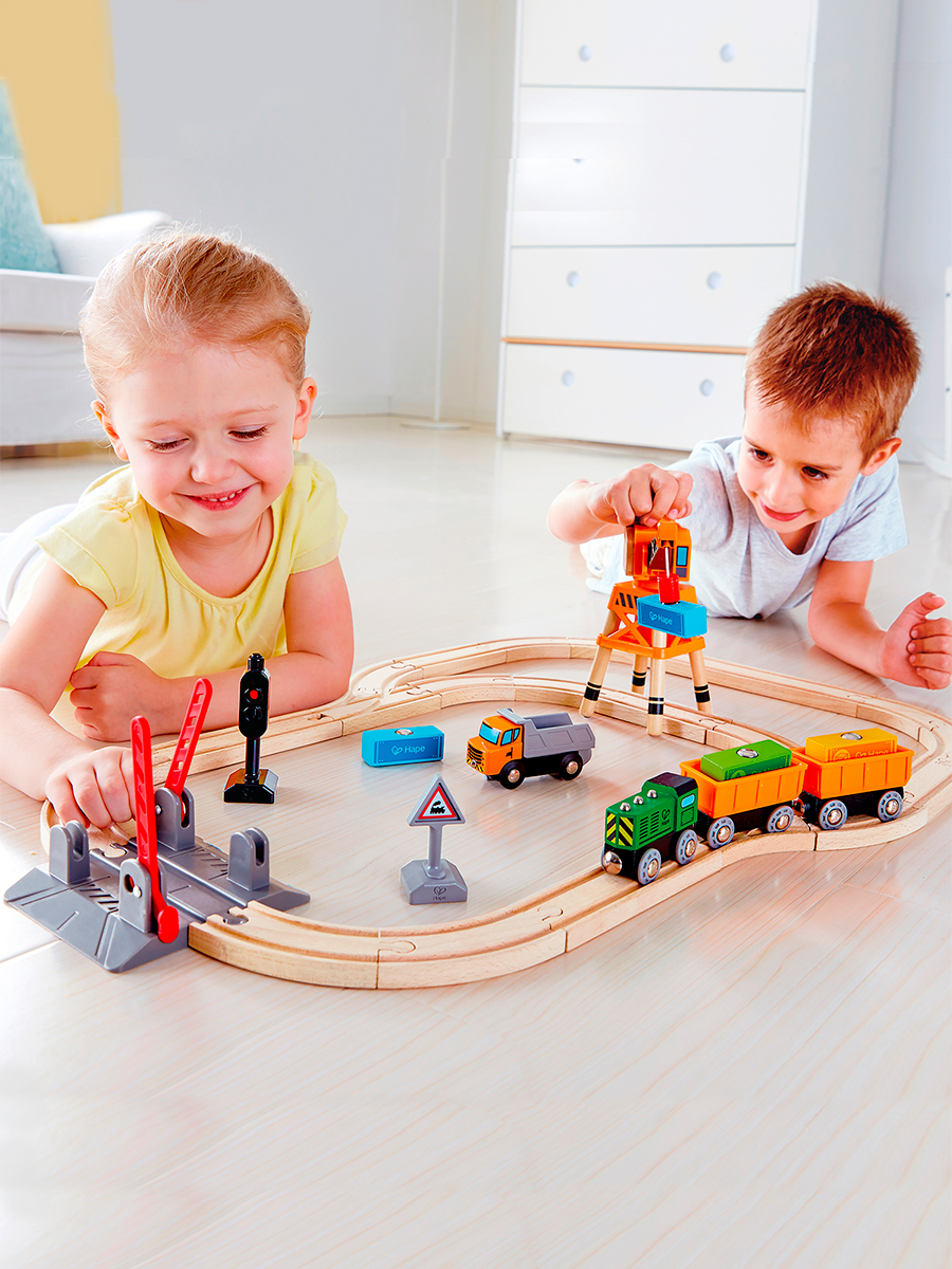 Набор железнодорожный Hape E3732_HP - фото 1