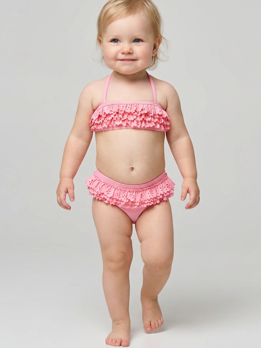 Изображение товара Детский купальник для девочки PlayToday 80 с UF-защитой и рюшами