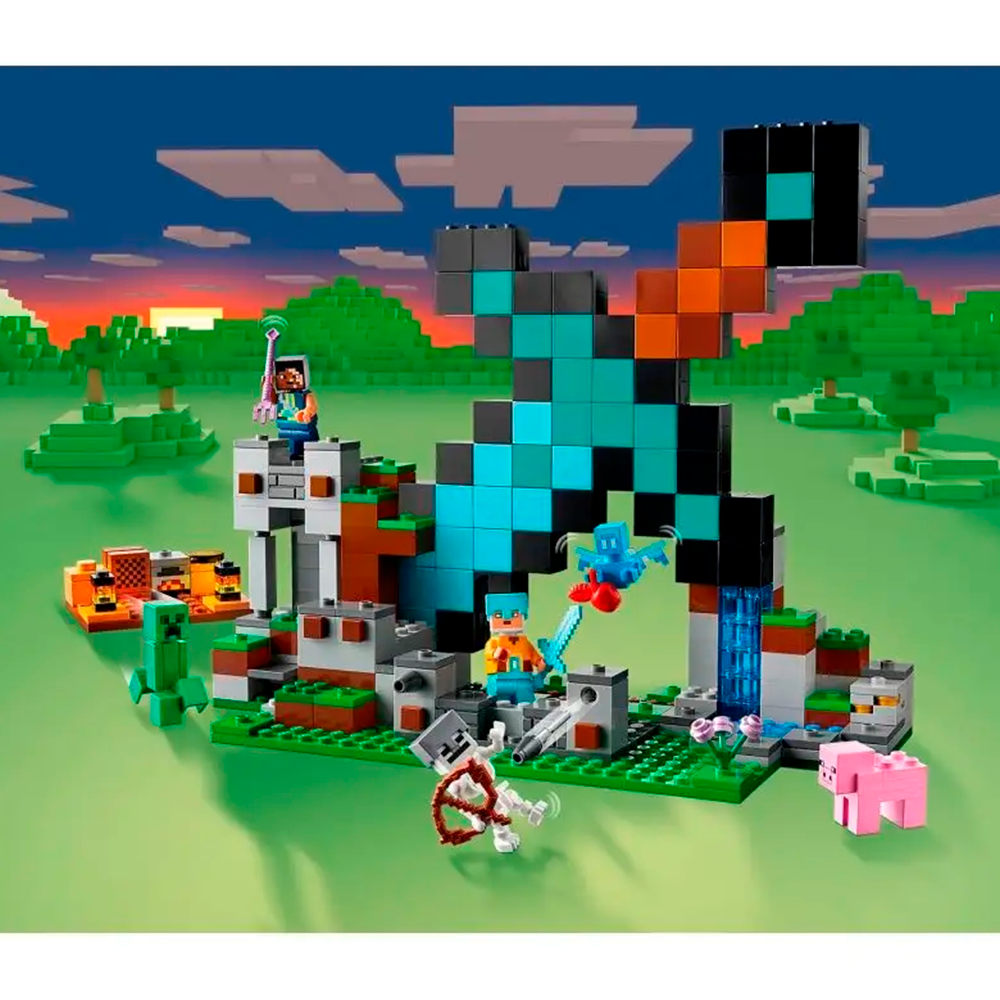 Конструктор LEGO Minecraft Бастион меча блочный - фото 8