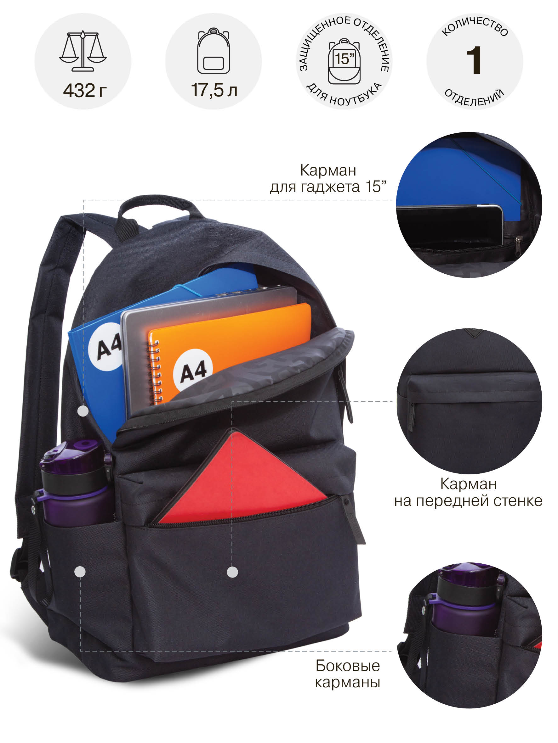 Рюкзак Grizzly для мальчика - фото 6